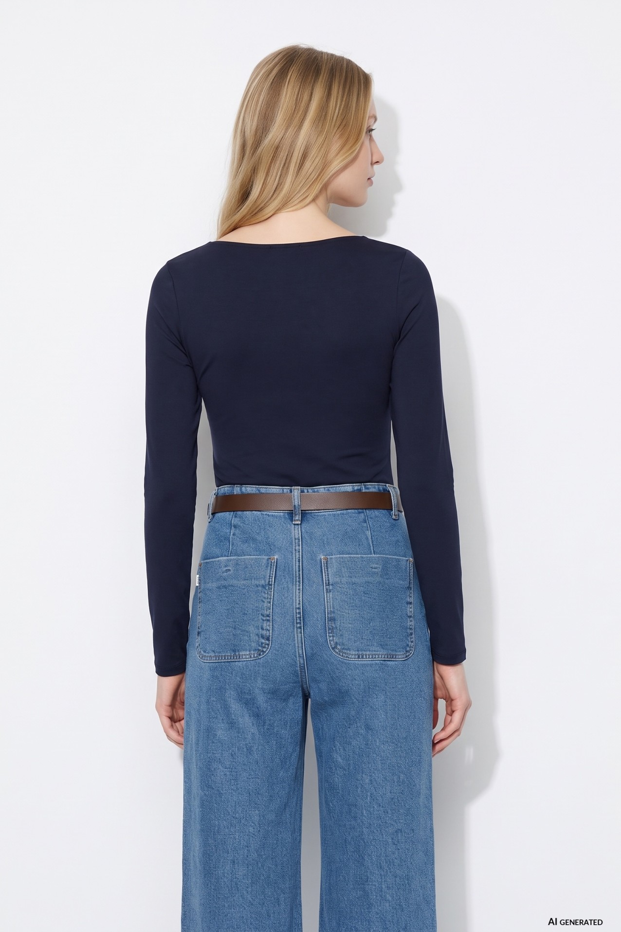 Long Sleeve Navy Tee