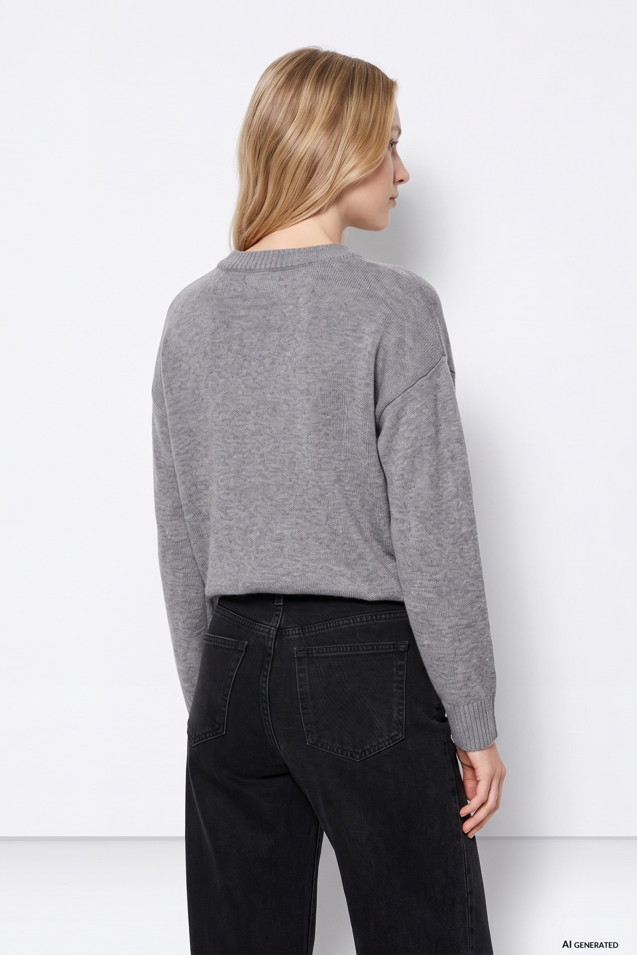 Grey Melange Sweater