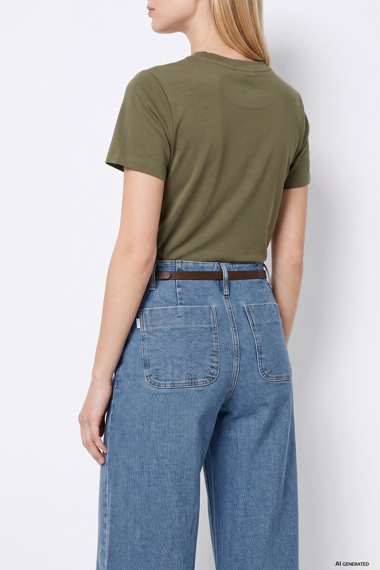 Camiseta verde con mensaje