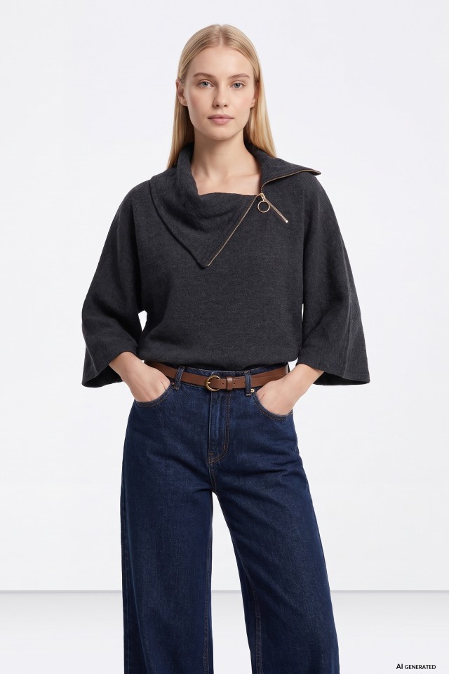 Dark Grey Oversized T-shirt