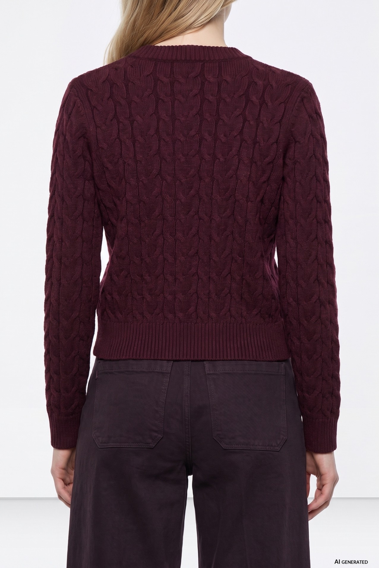Chunky Red Knit Cardigan