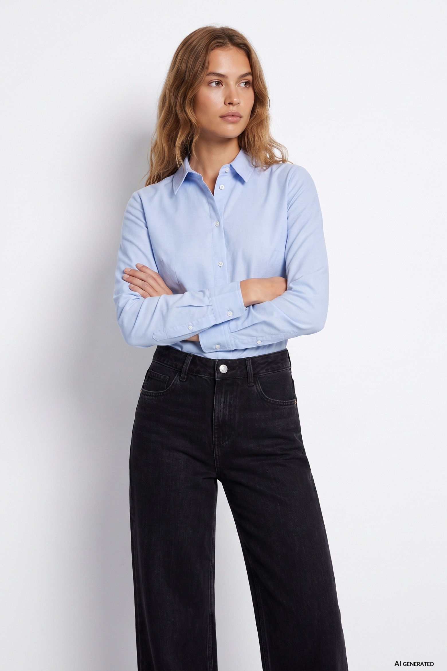 Light Blue Fitted Shirt