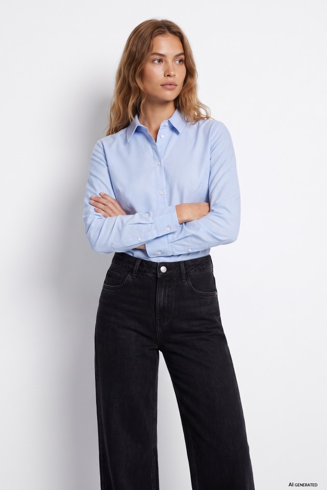 Light Blue Fitted Shirt