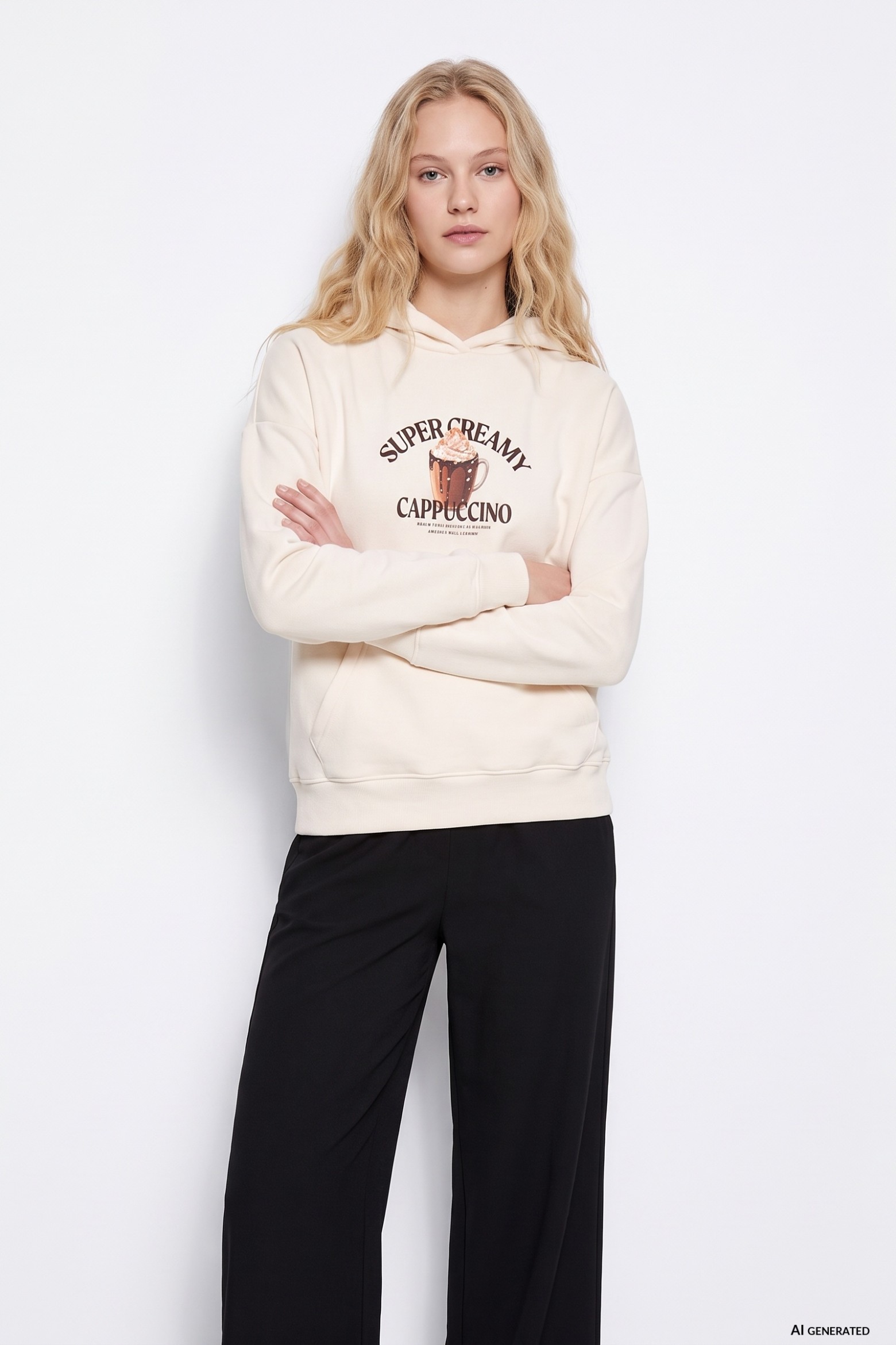 Creamy Cappuccino Graphic Hoodie