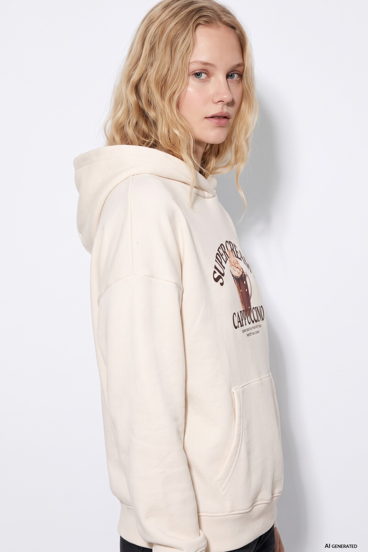 Creamy Cappuccino Graphic Hoodie