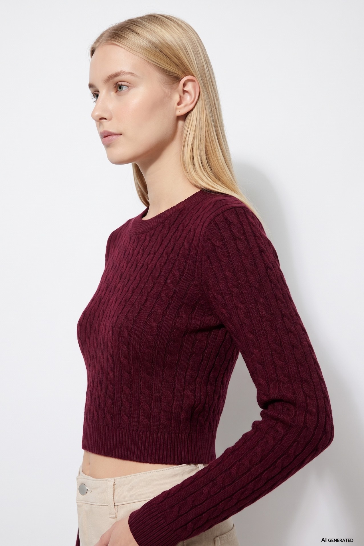 Chunky Knit Cropped Jumper