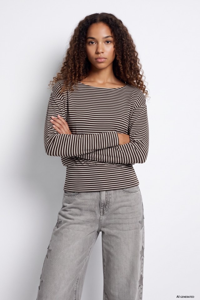 Striped Long Sleeve T-shirt