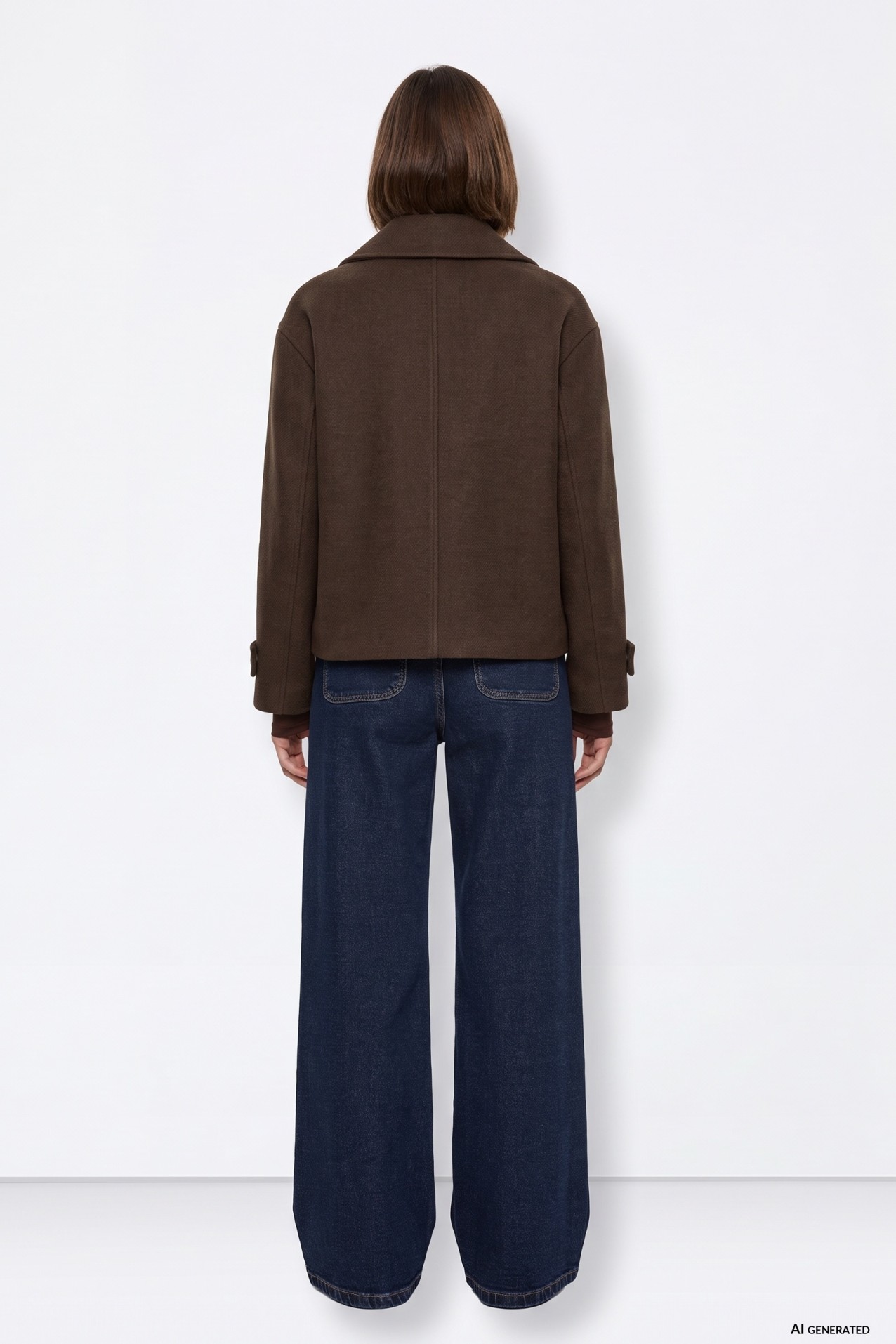 Chaqueta corta marr�n chocolate