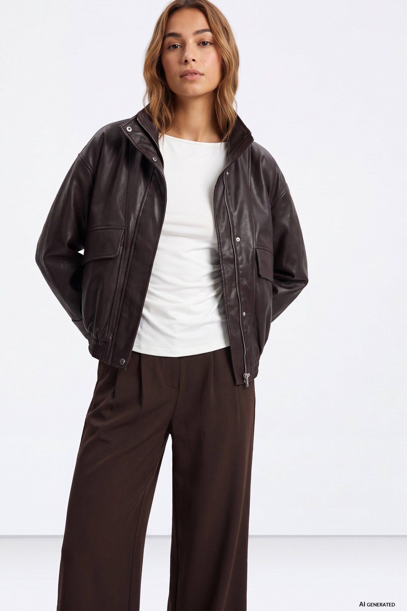 Chocolate Oversized Jacket