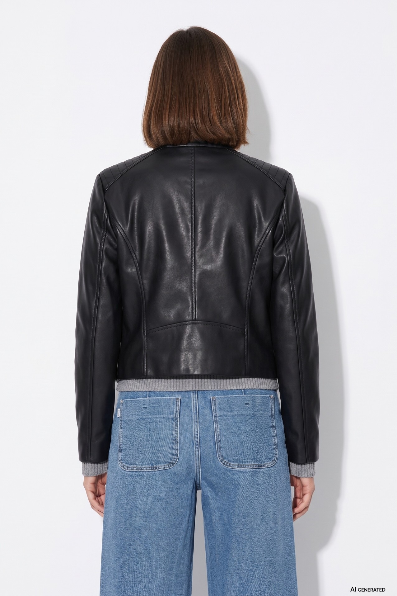 Cazadora negra estilo biker
