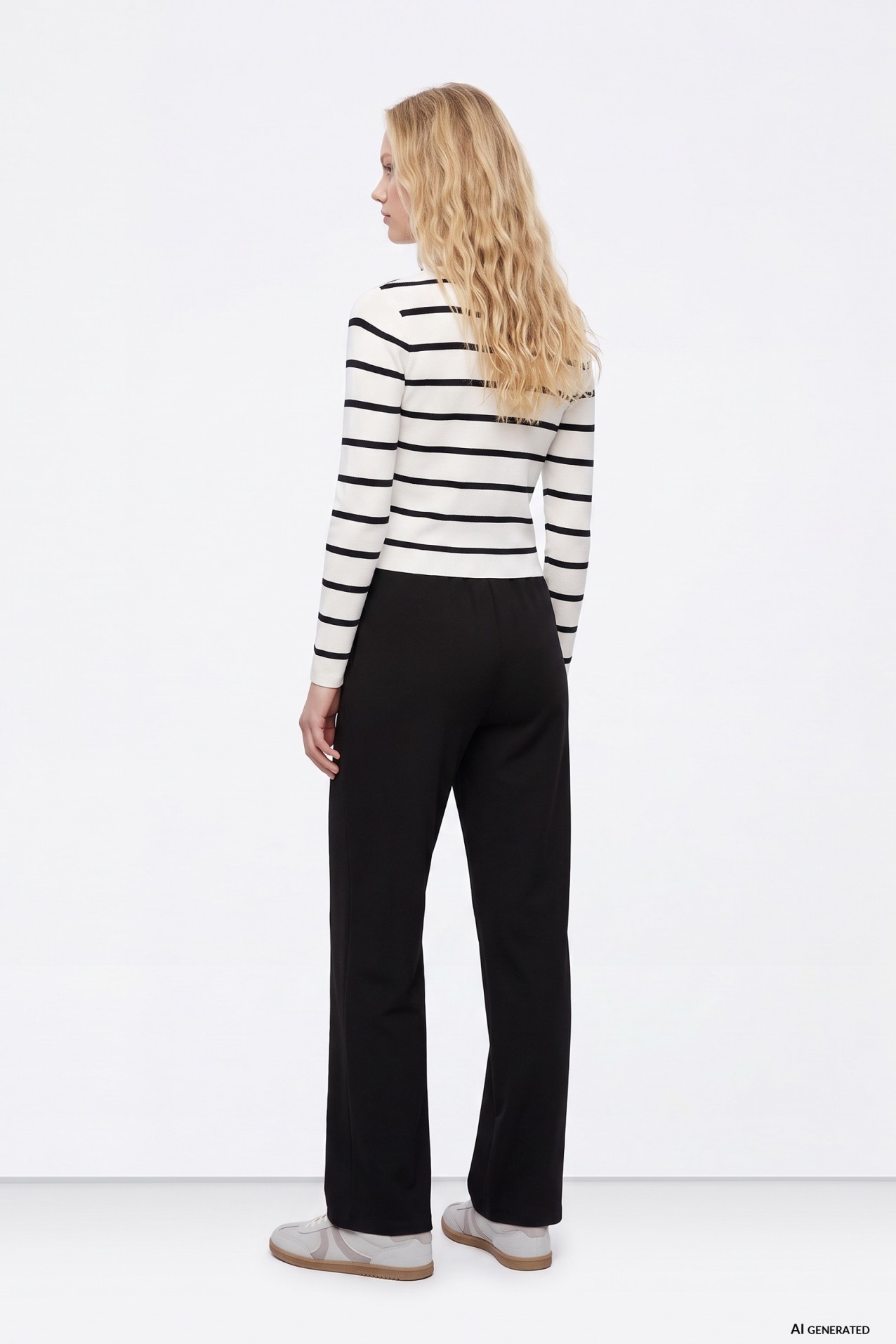 Wide Leg Black Trousers