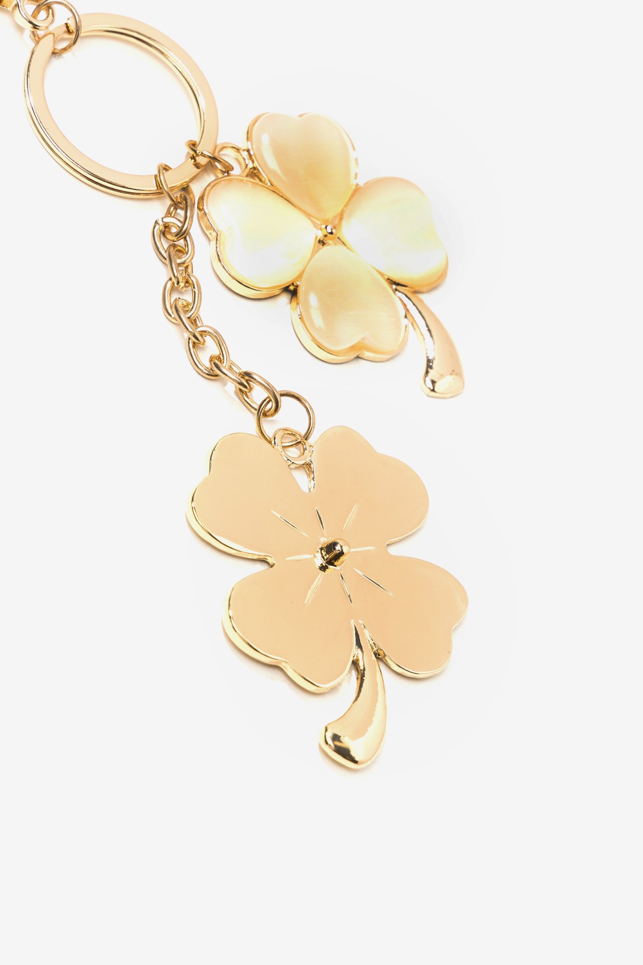 Gold Clover Keychain