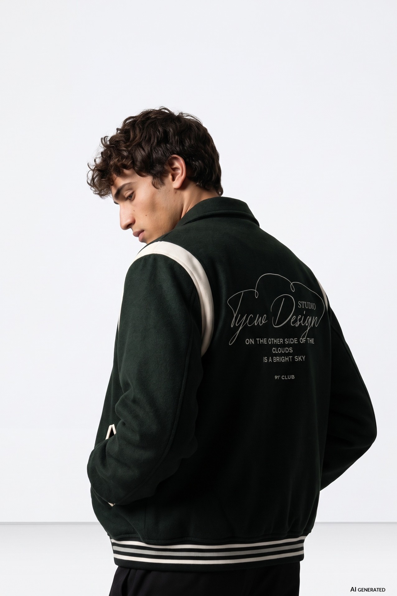Green Varsity Style Jacket