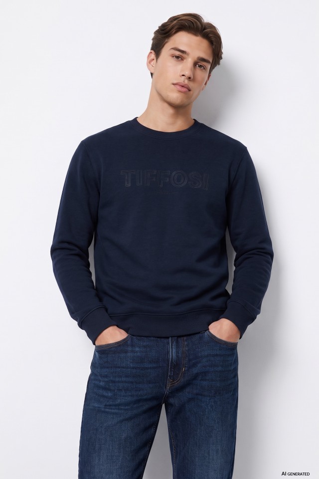 Dark Blue Sweatshirt Tiffosi