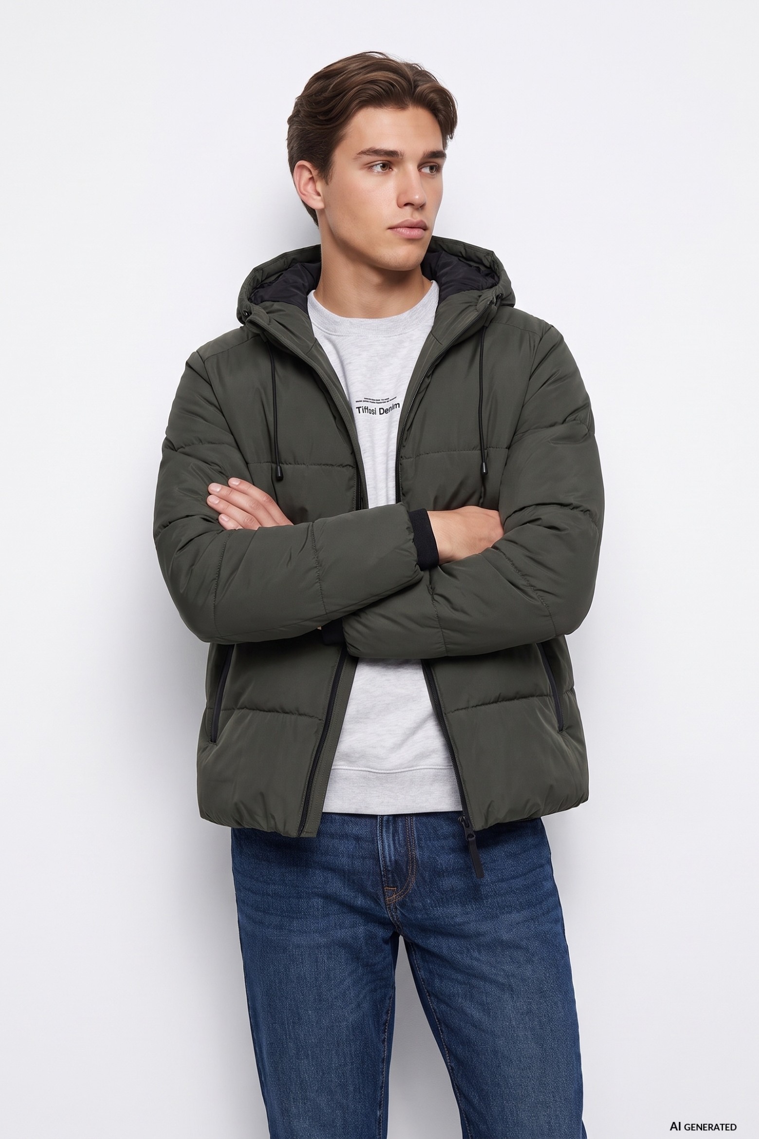 Green Puffer Jacket