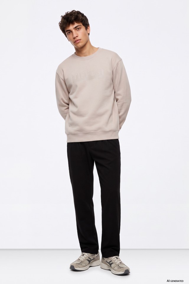 Loose Fit Black Trousers
