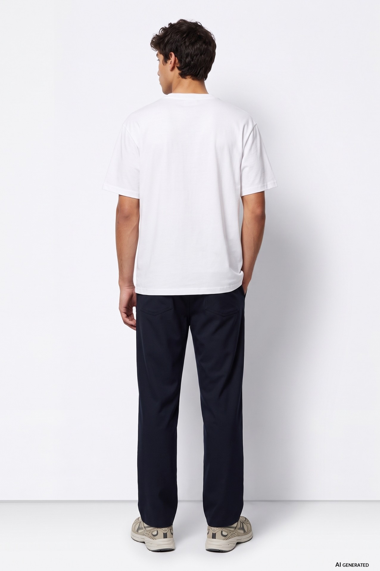 Pantal�n azul relaxed fit