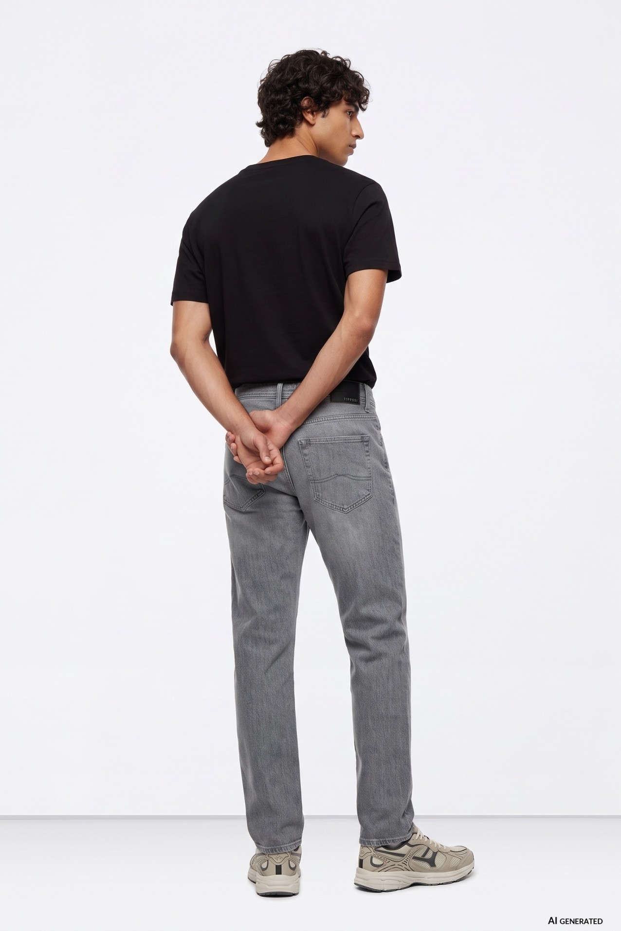 Grey Regular Fit Jeans