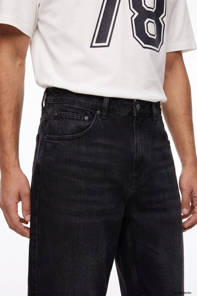 Jeans Davis amplio negro Jeans Davis amplio negro