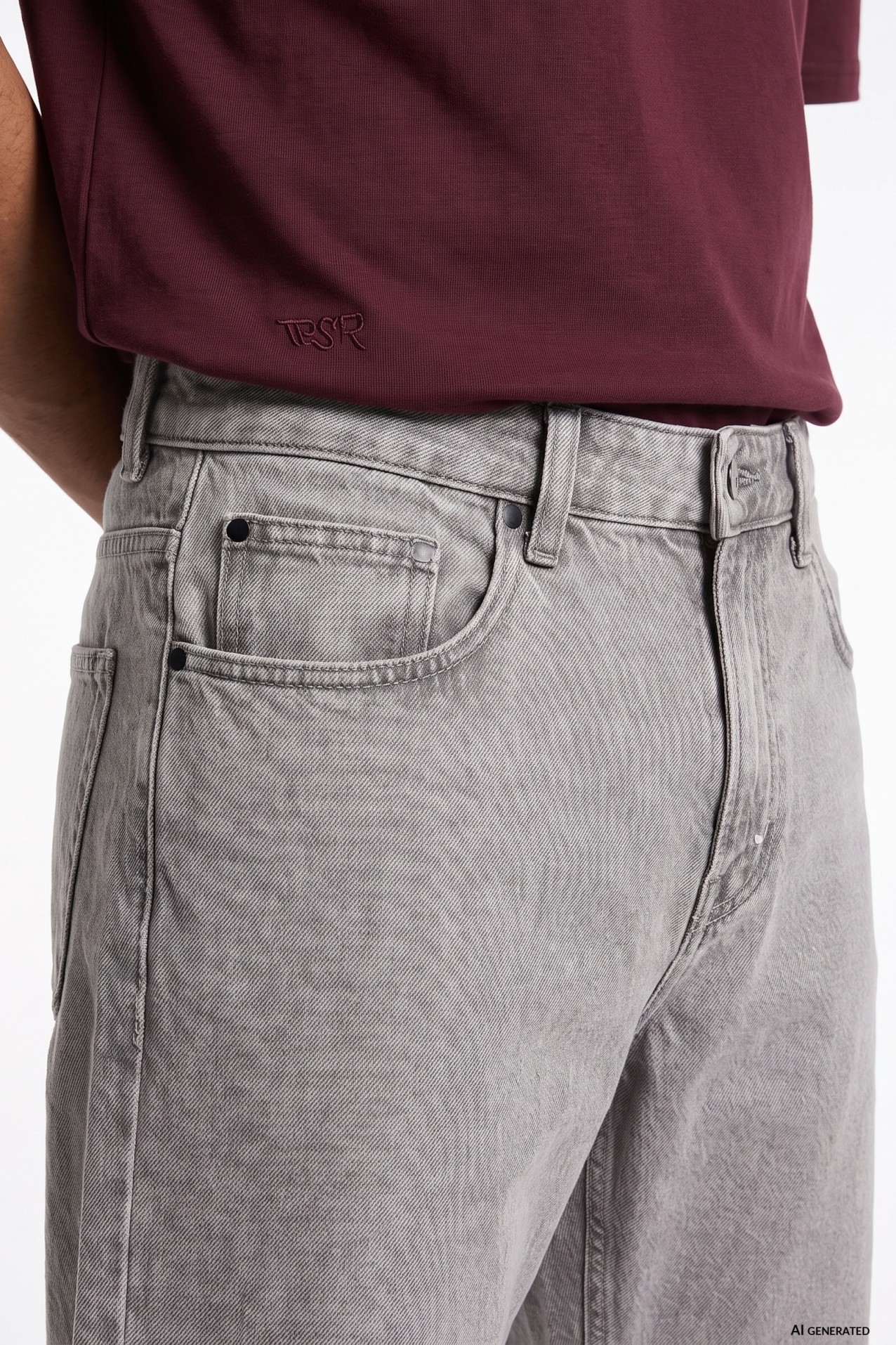 Chase Wide Leg Grey Jeans