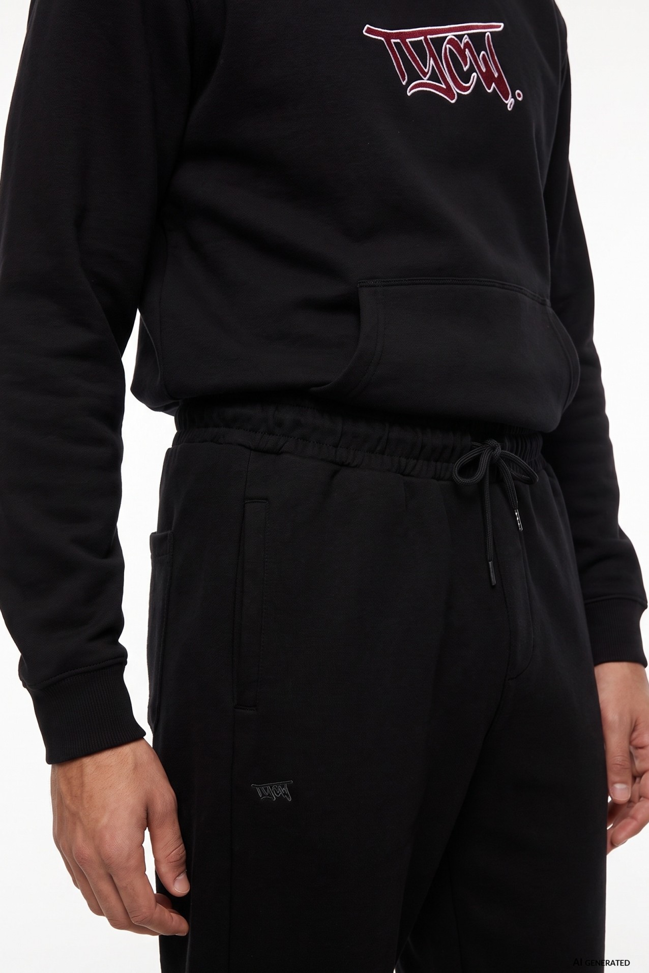Black Relaxed Fit Trousers