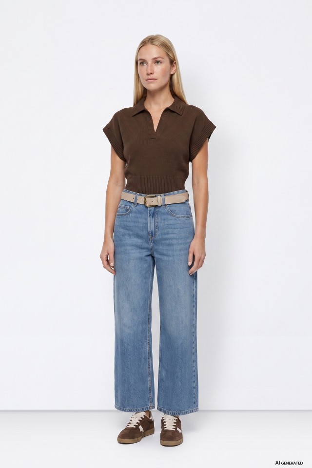 Nora Light Blue Wide Jeans