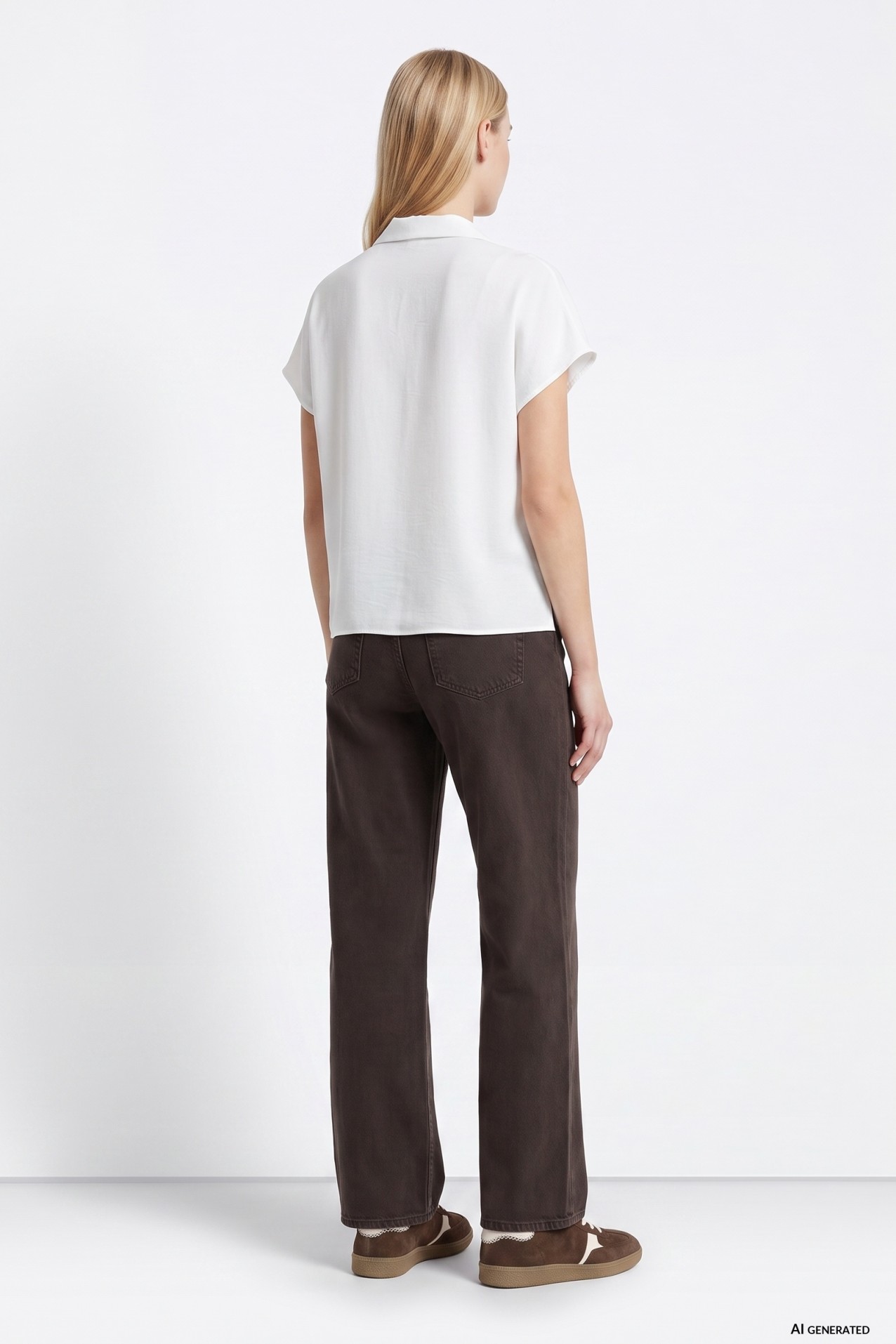 Dark Brown Wide Jeans