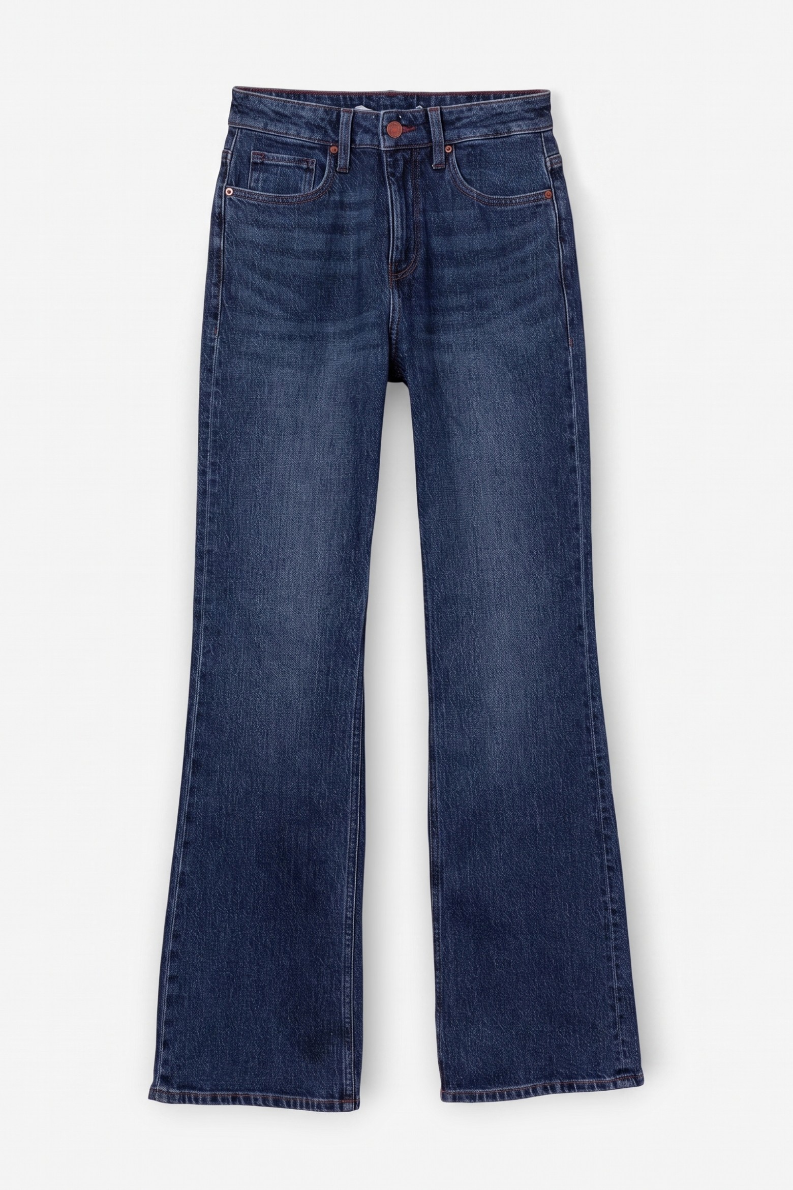 Jeans de corte direito