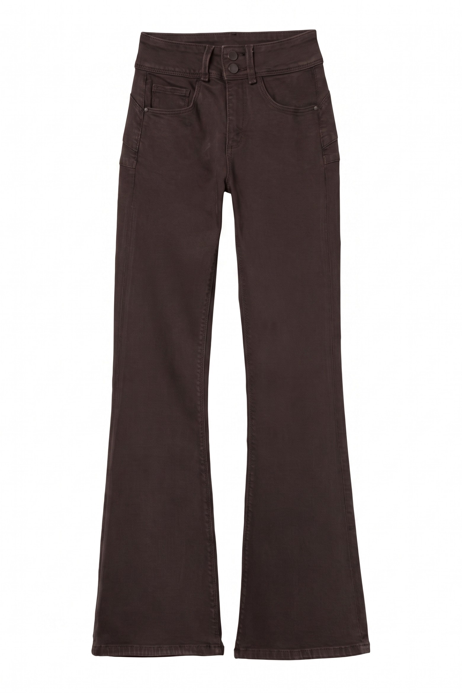 Vaqueros flare marr�n oscuro