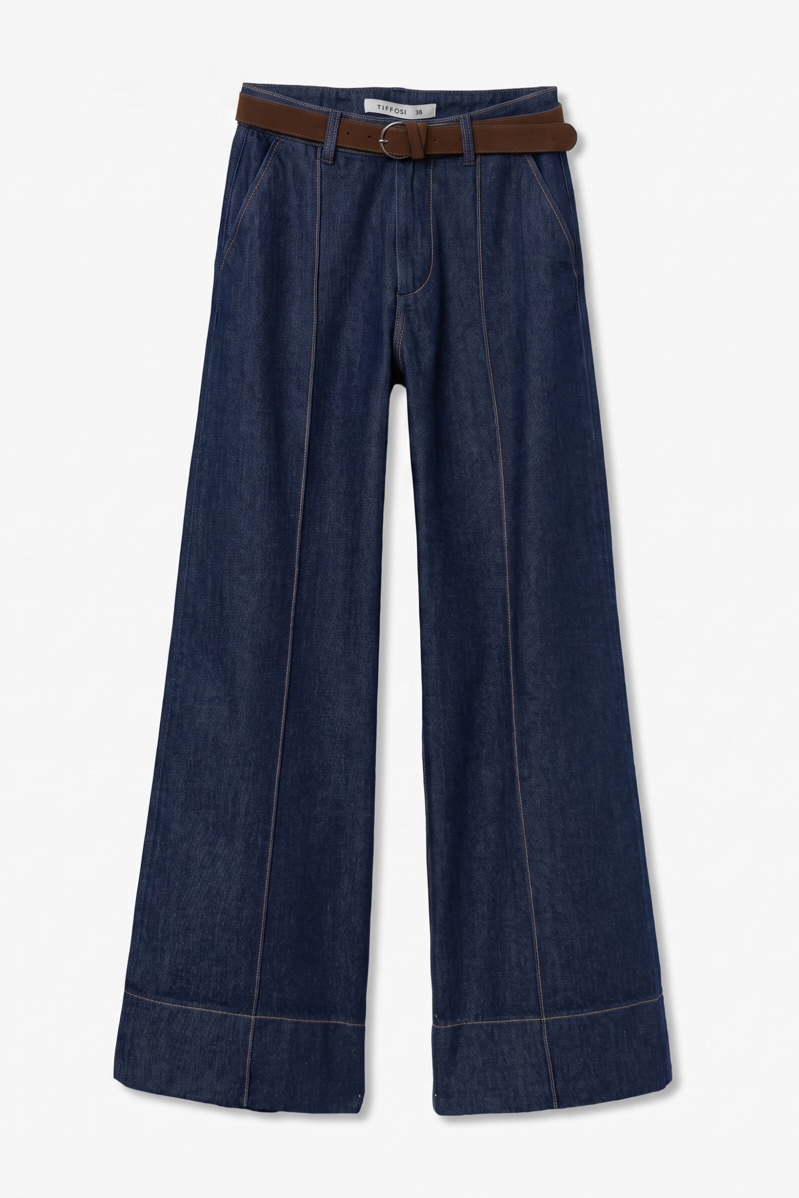 Jeans largos azul escuro