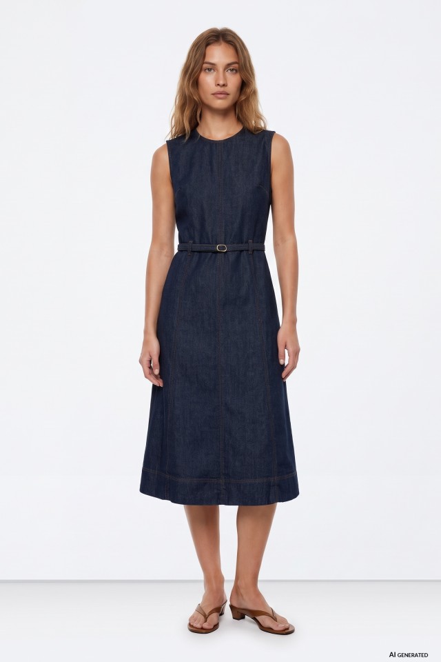 Vestido Azul-indigo