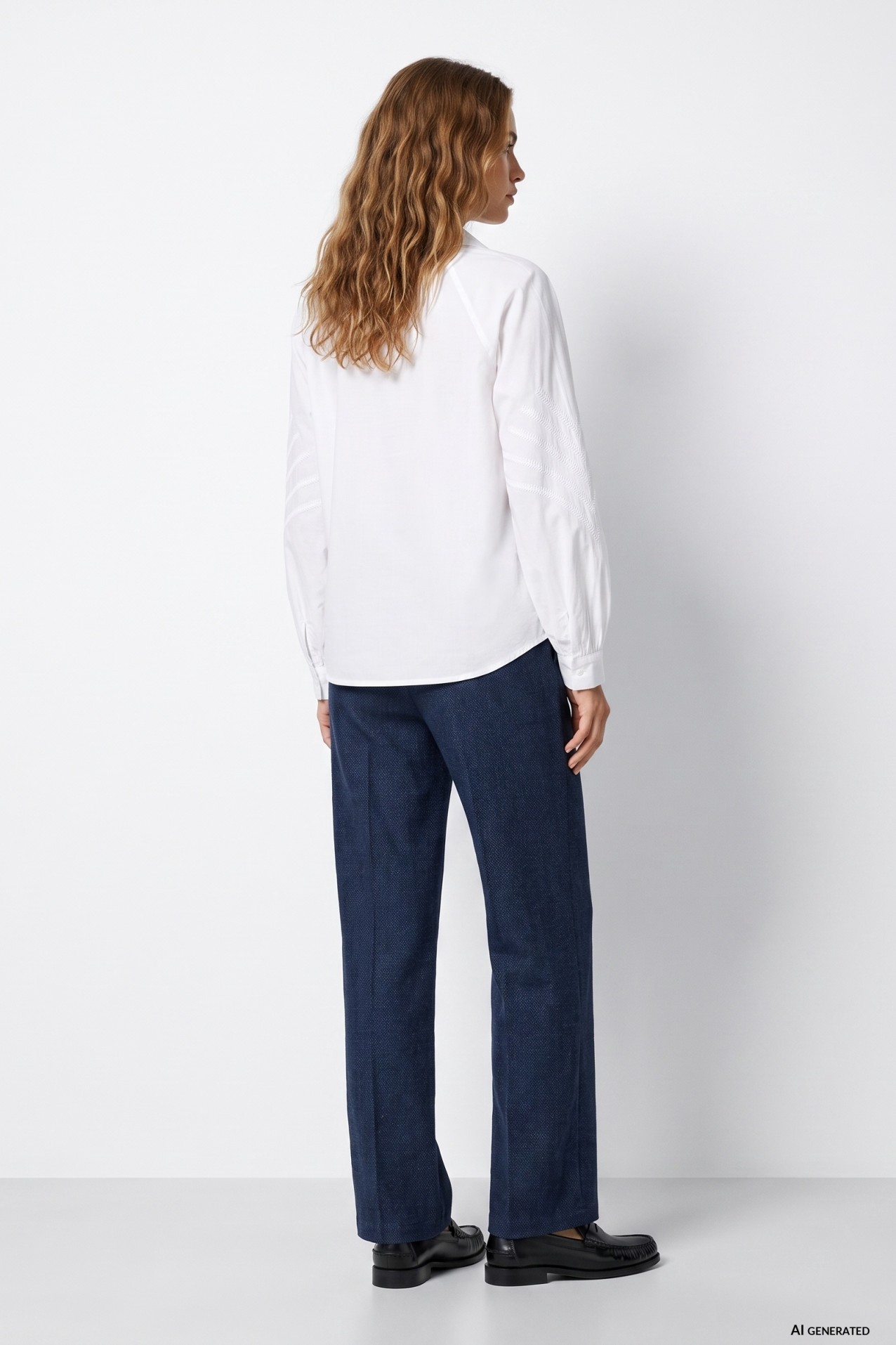 Pantal�n azul marino recto
