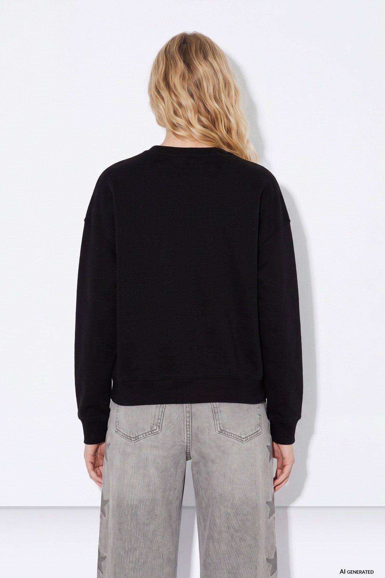 Black Oversize Sweatshirt