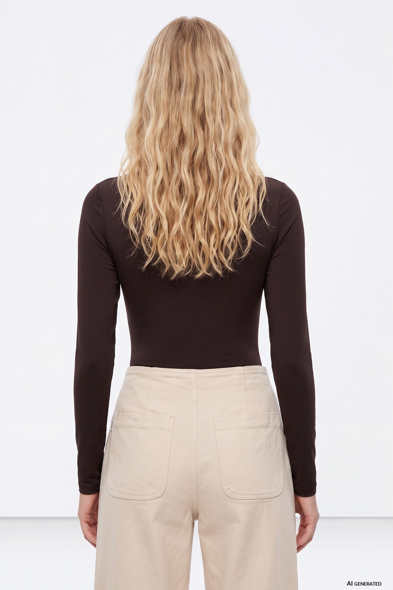 Dark Brown Long Sleeve Tee