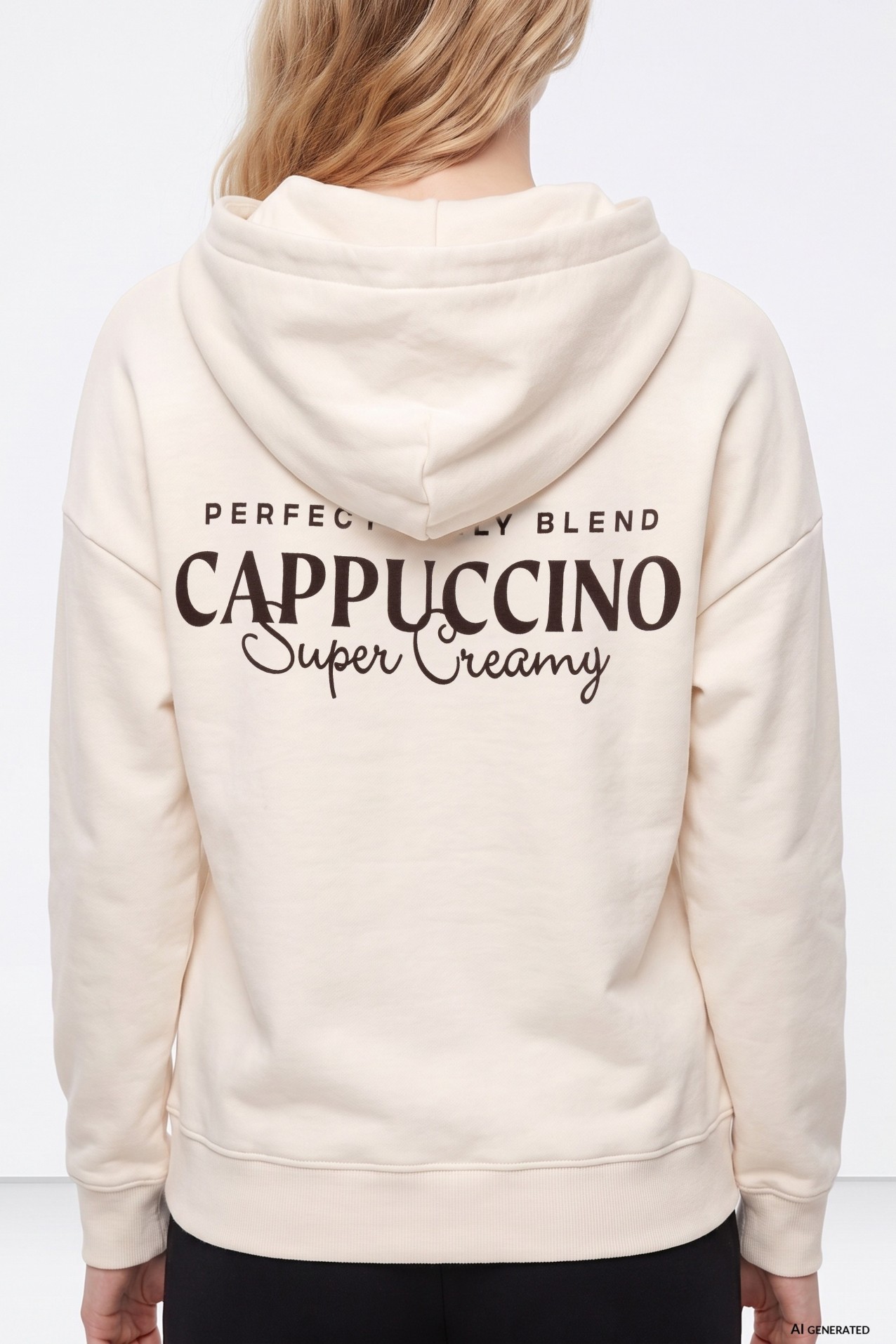 Creamy Cappuccino Graphic Hoodie