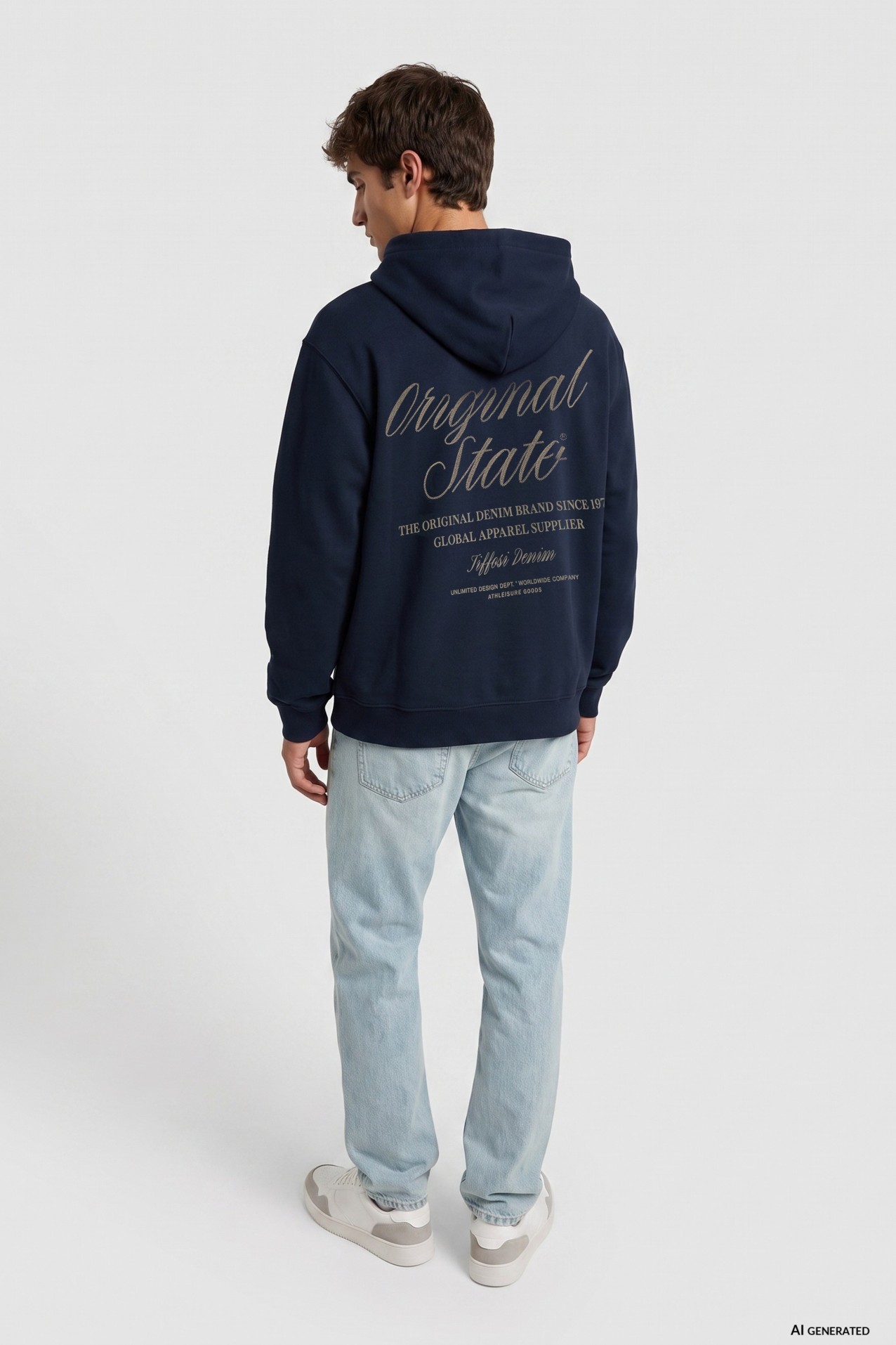 Dark Blue Classic Hoodie