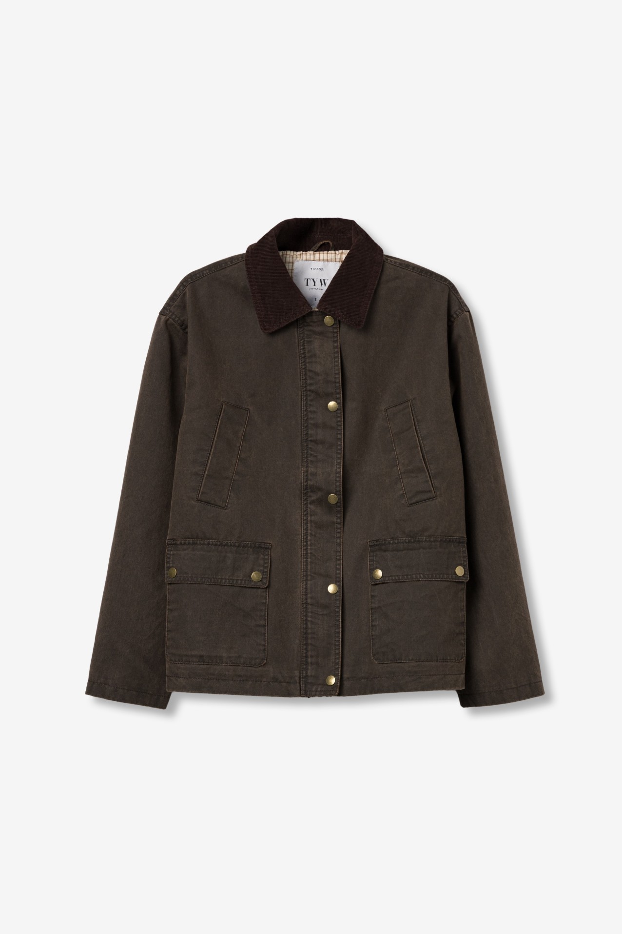 Boxy Brown Cropped Jacket