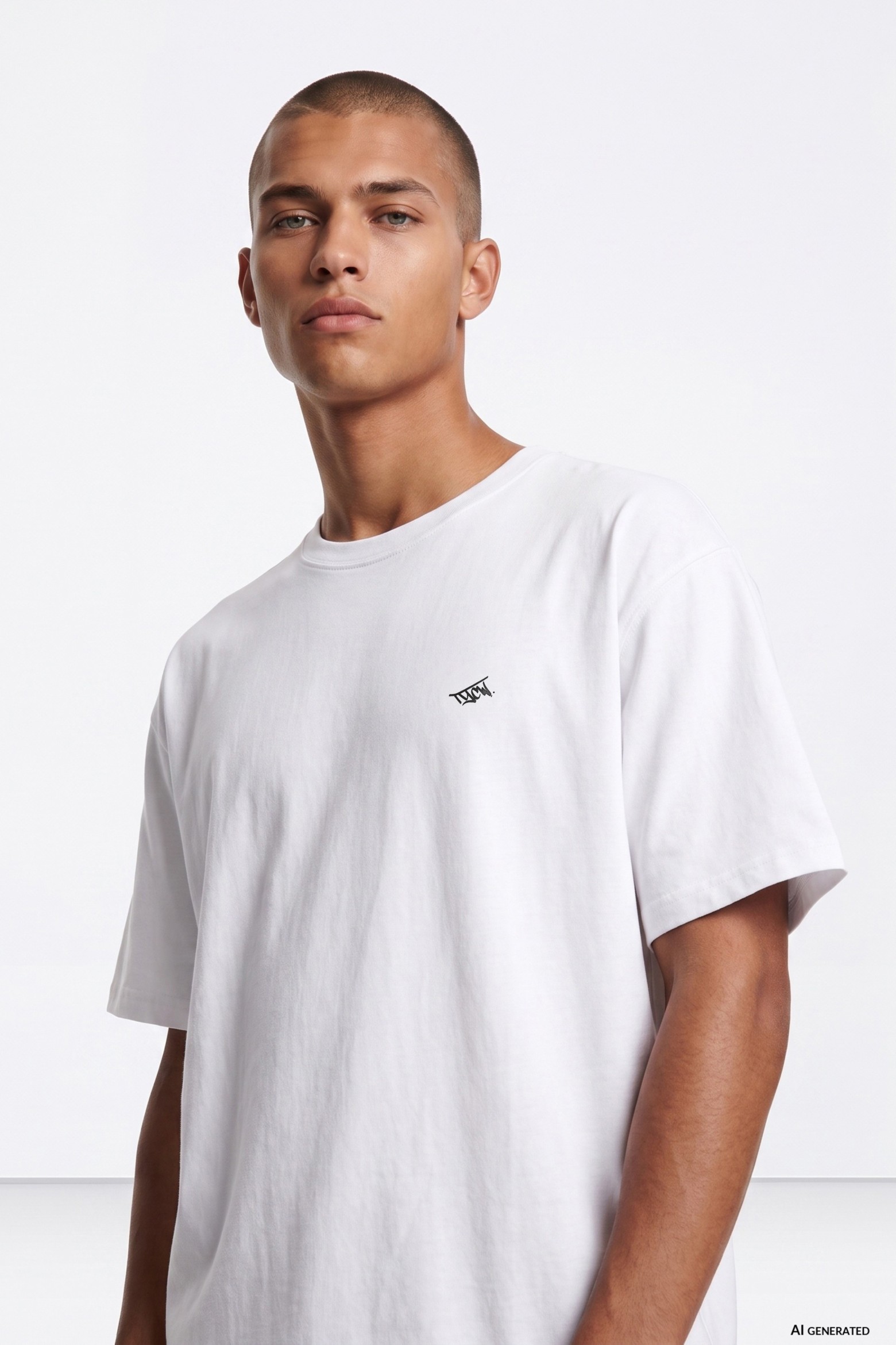 White Oversize Short Sleeve Tee