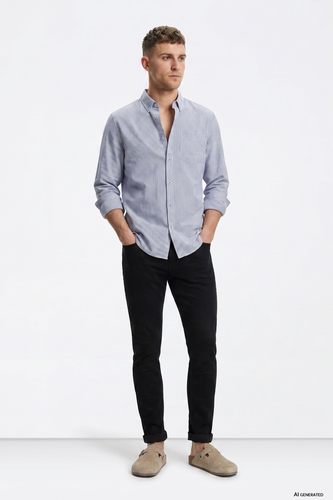 Blue Long Sleeve Shirt