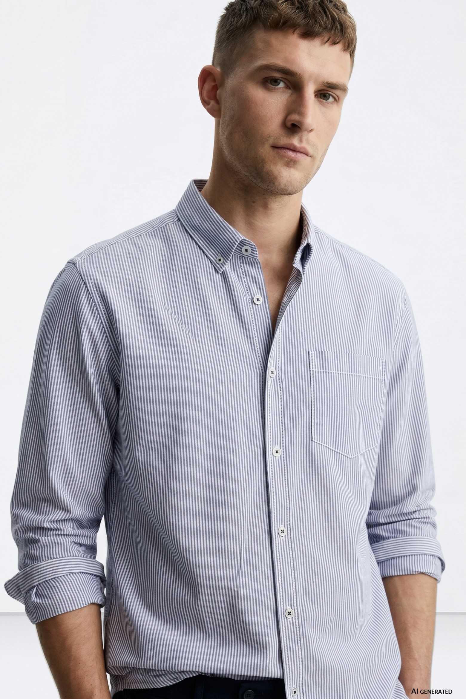 Blue Long Sleeve Shirt