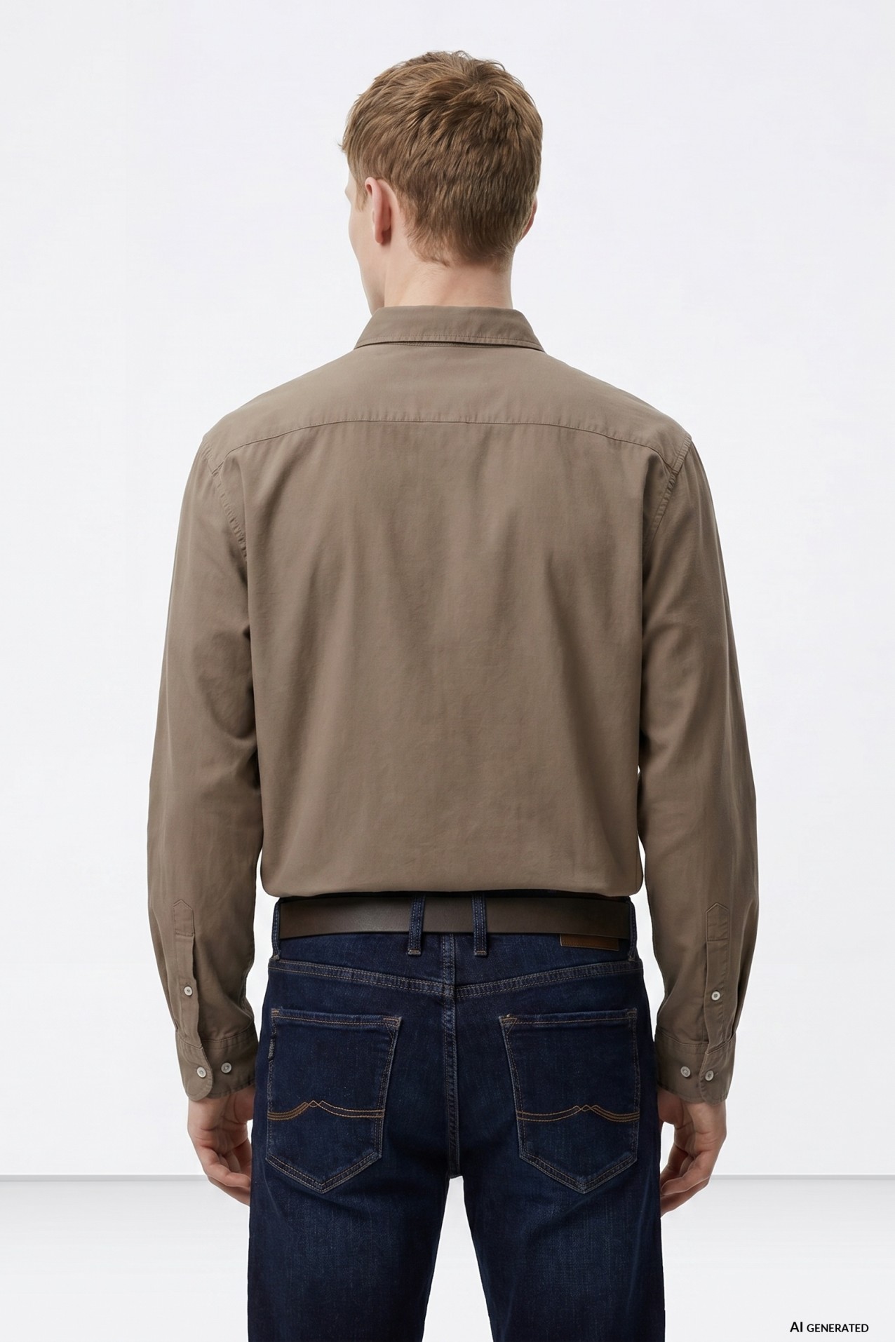 Beige Regular Fit Shirt