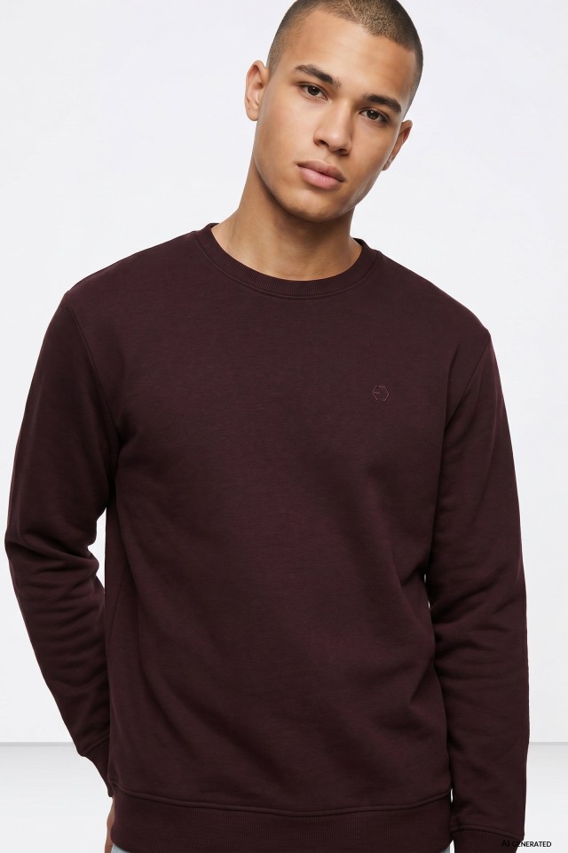 Brown Crew Neck Sweatshirt
