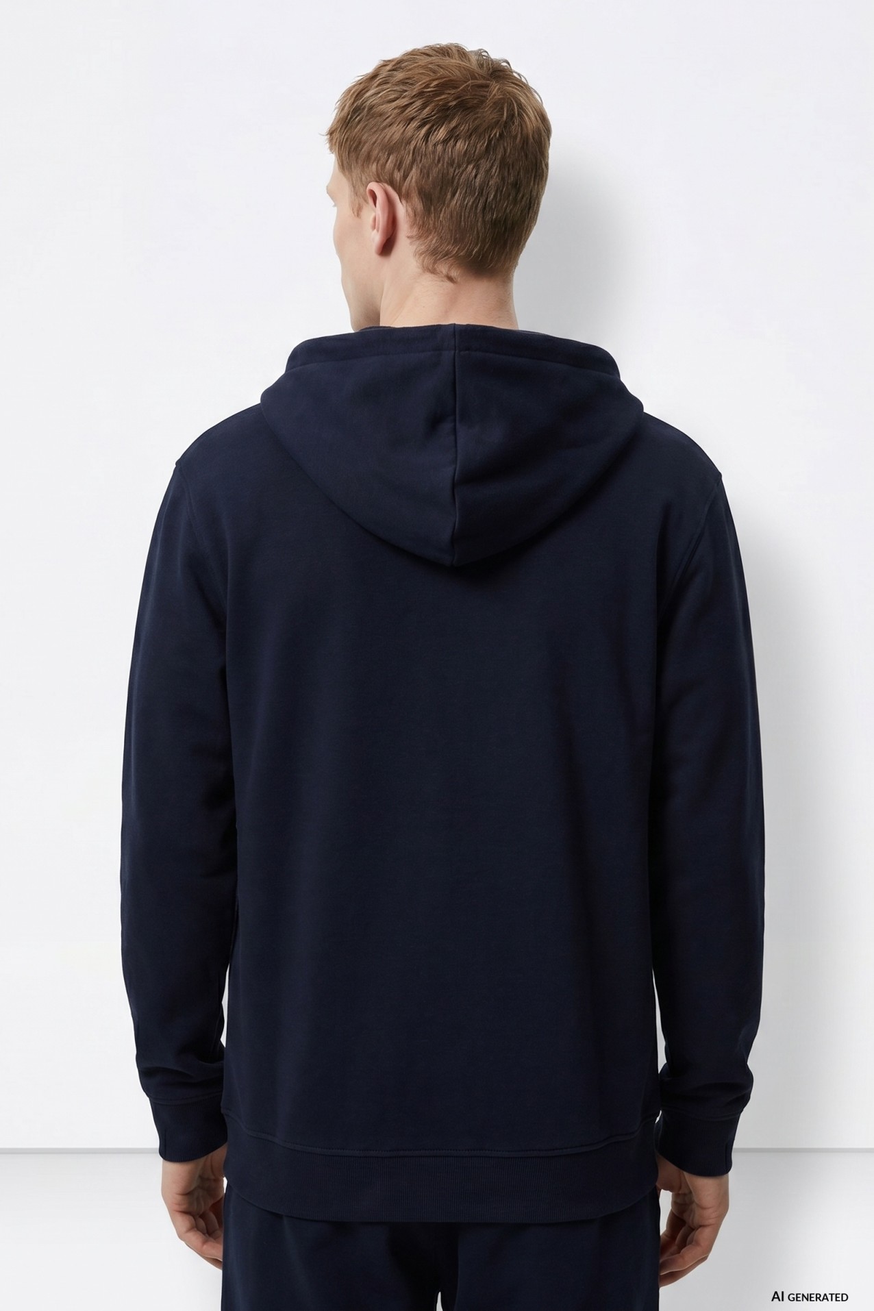 Navy Zip Hoodie