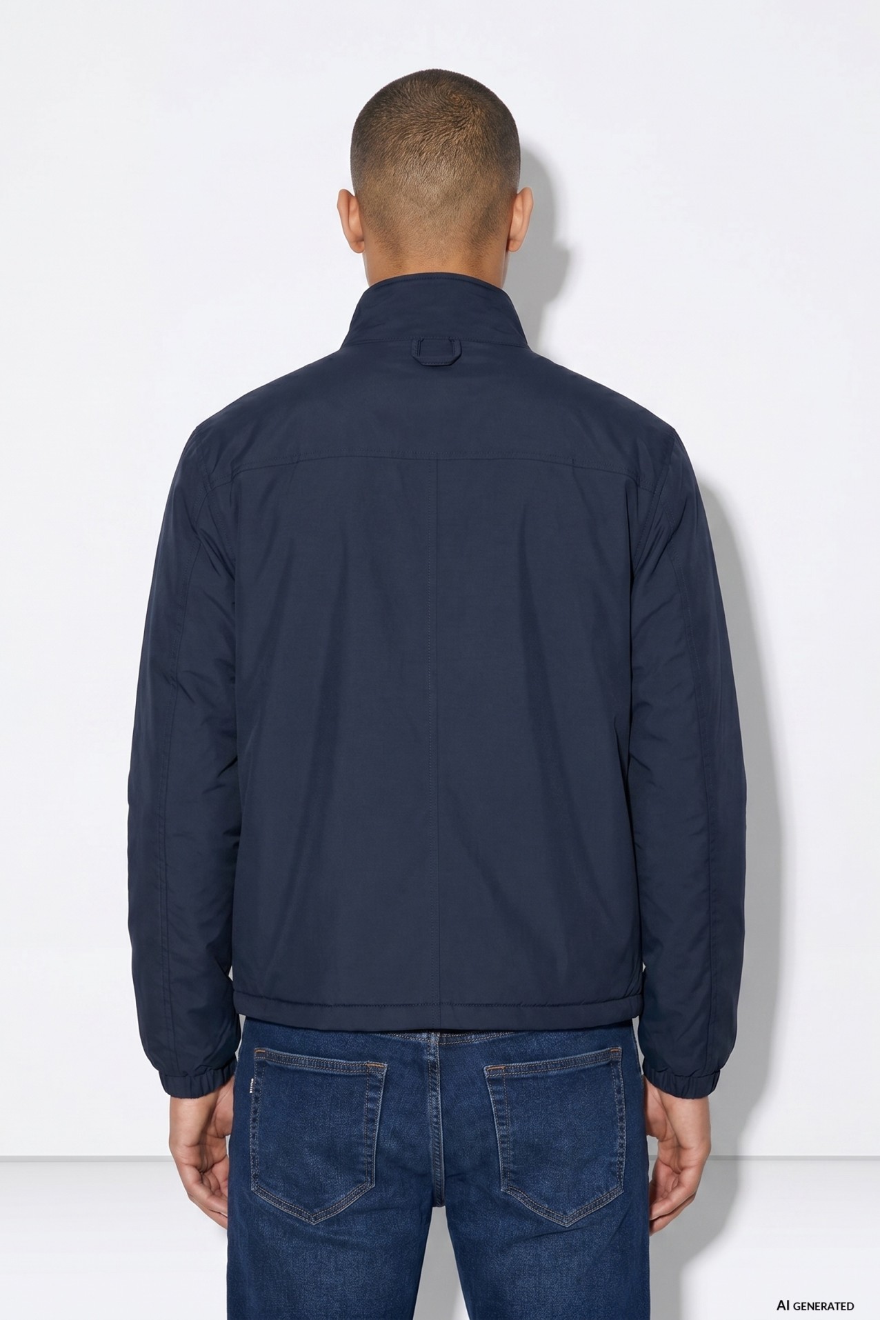 Dark Blue Zip Jacket
