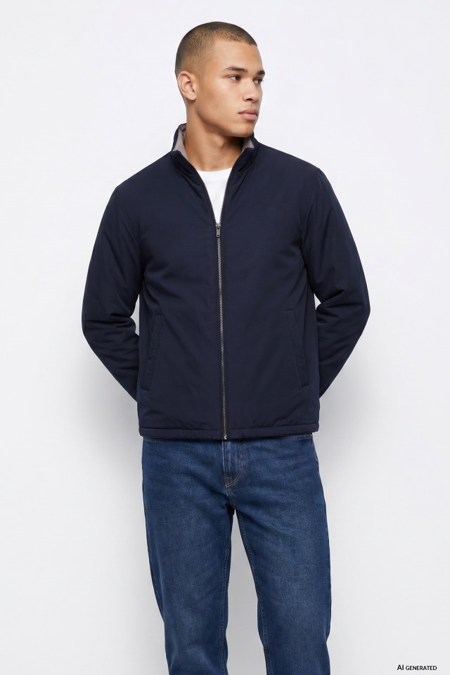 Dark Blue Zip Jacket