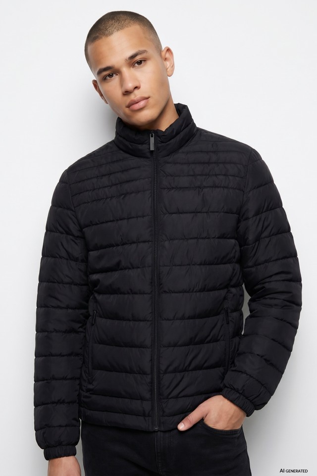 Puffer Jacket in Dark Blue