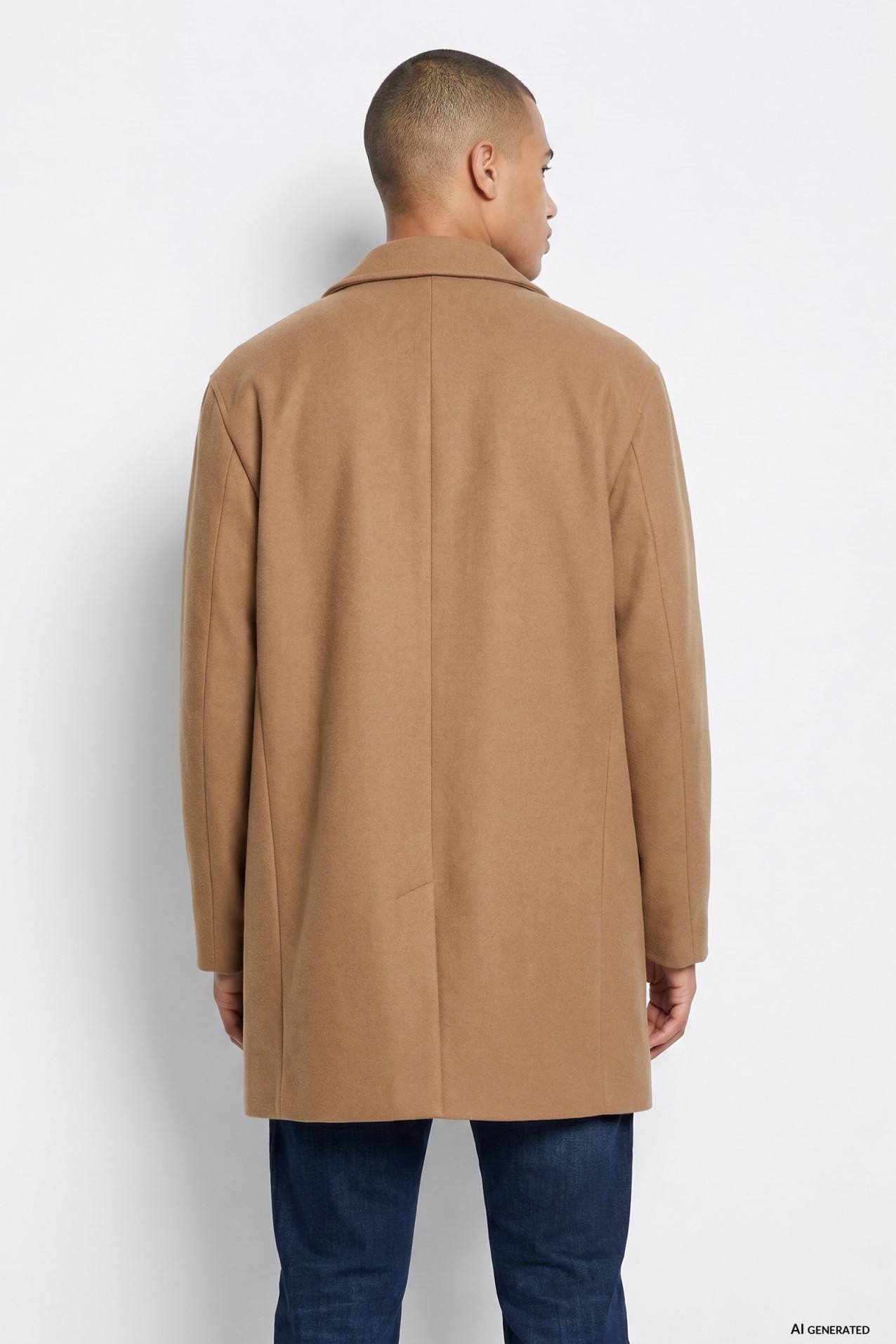 Beige Longline Coat
