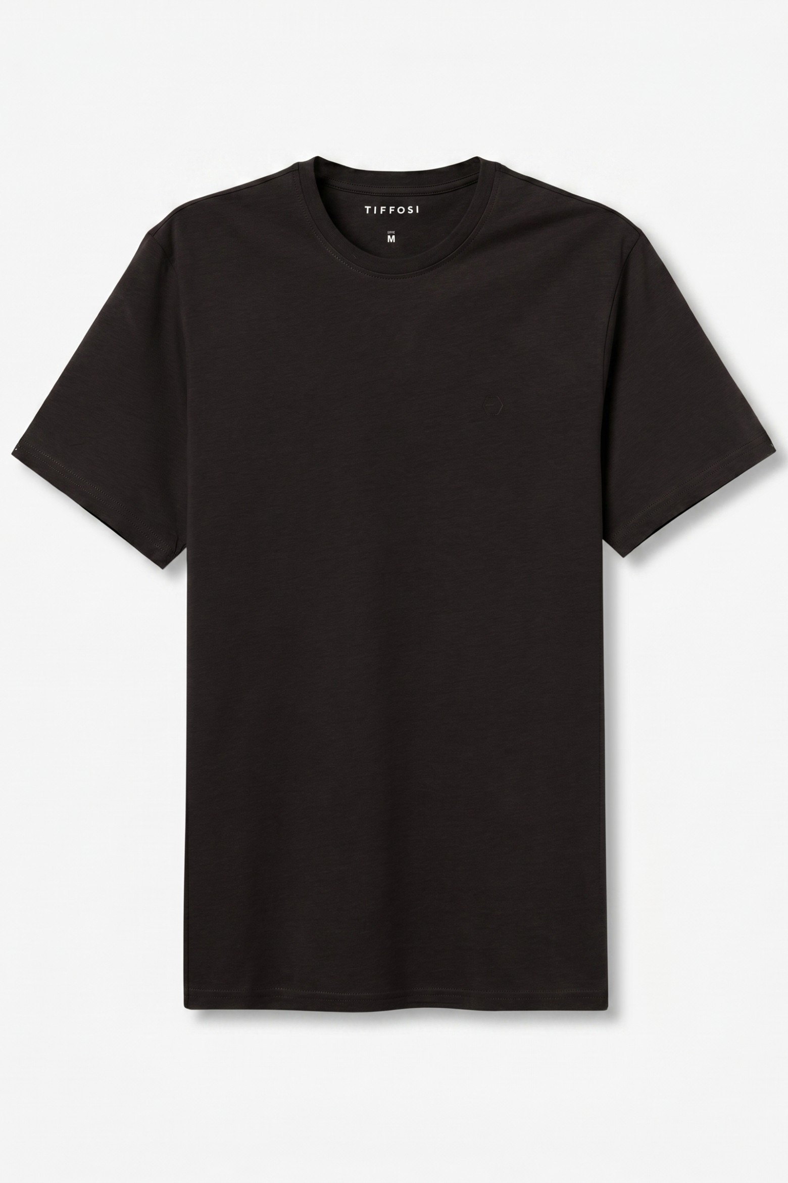 T-shirt oversize castanho escuro