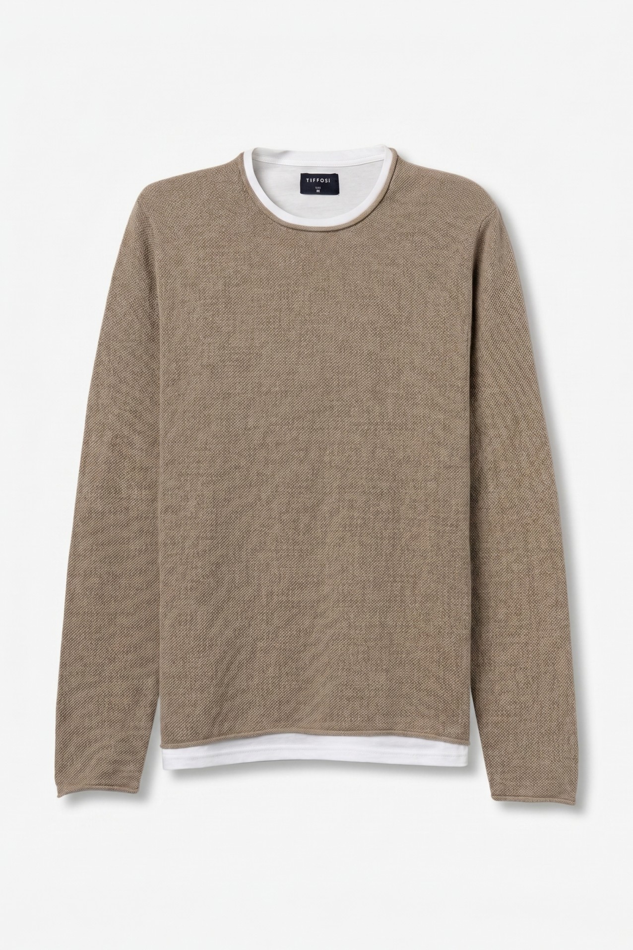 Camisola bege casual masculina