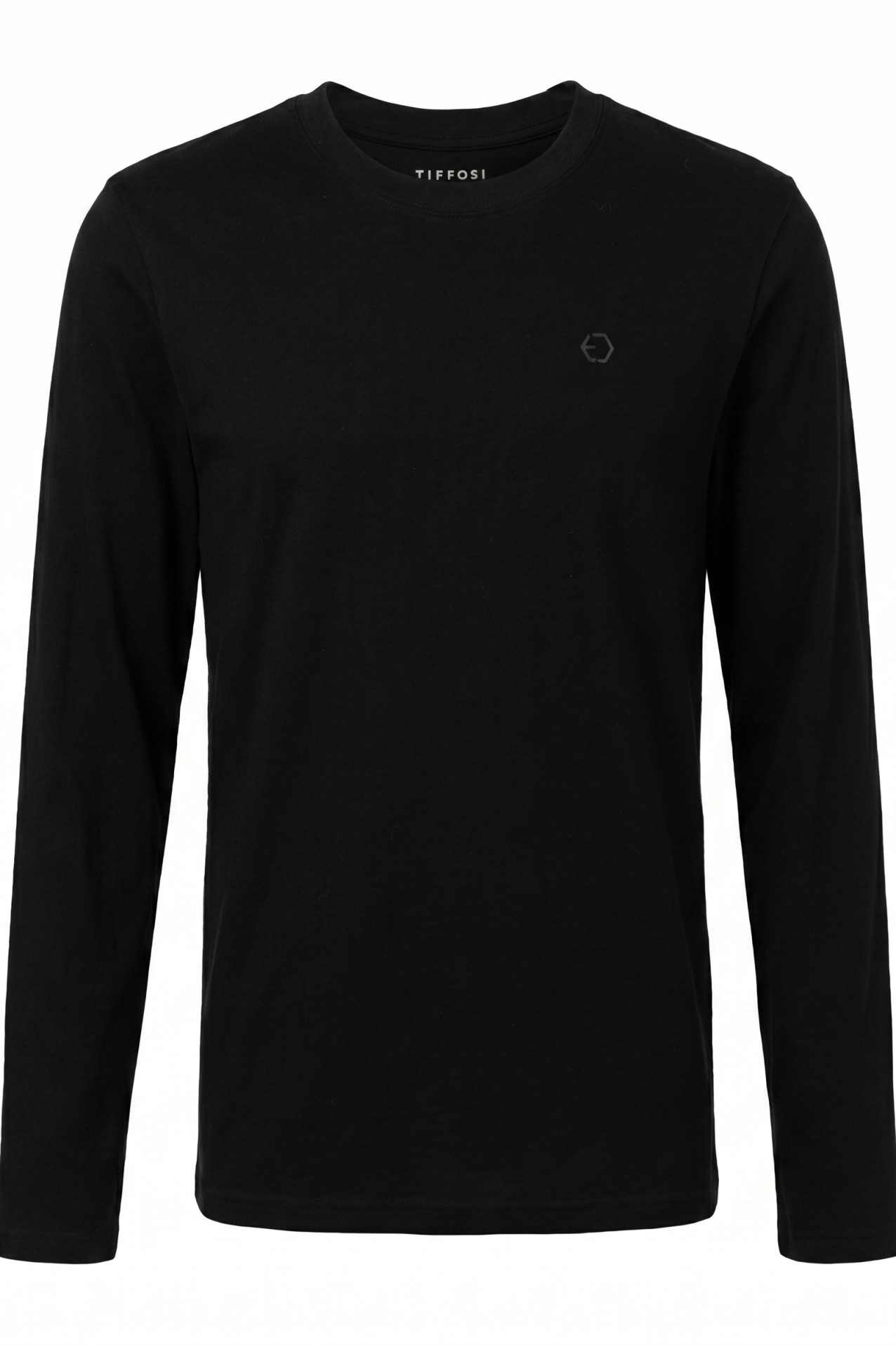 T-shirt preto manga comprida